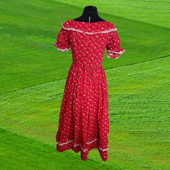 Vintage Women's Prairie Dress, S/M - Picture 5 of 5